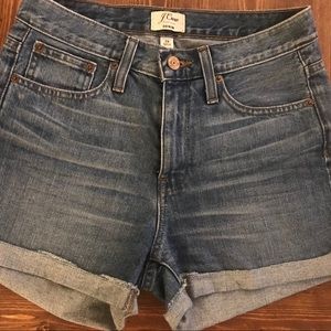 J Crew Denim Shorts - High Waisted - 24
